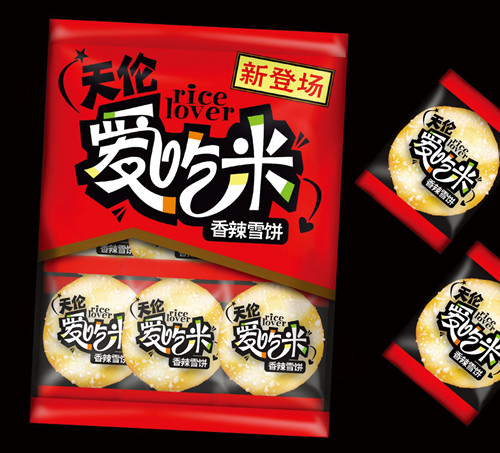 爱吃米 海鲜仙贝 包装设计